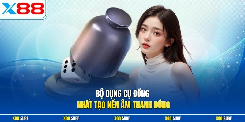 Cách Nghe Hột Tài Xỉu - Kinh Nghiệm Luyện Nghe Thực Tế 2 Bộ dụng cụ đồng nhất tạo nền âm thanh đúng