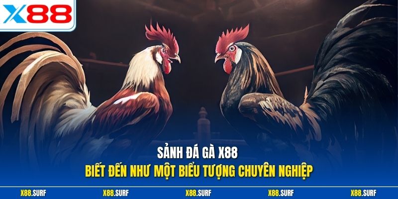 Đá gà X88 1 Sảnh đá gà X88 biết đến như một biểu tượng chuyên nghiệp